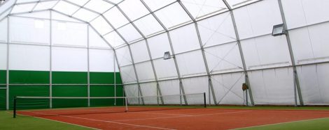 structures sportives couverture terrain de tennis